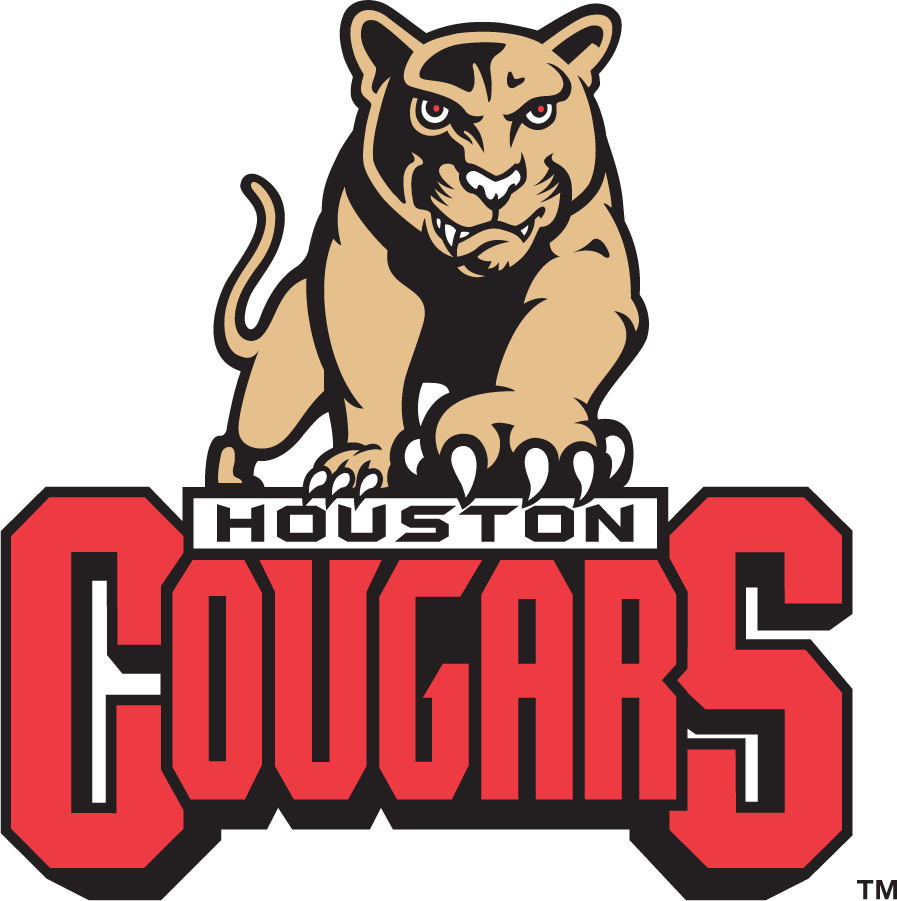 Houston Cougars 1996-2003 Secondary Logo v3 diy DTF decal sticker